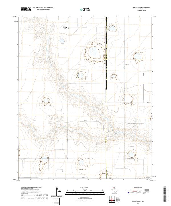 US Topo 7.5-minute map for Wildorado SW TX