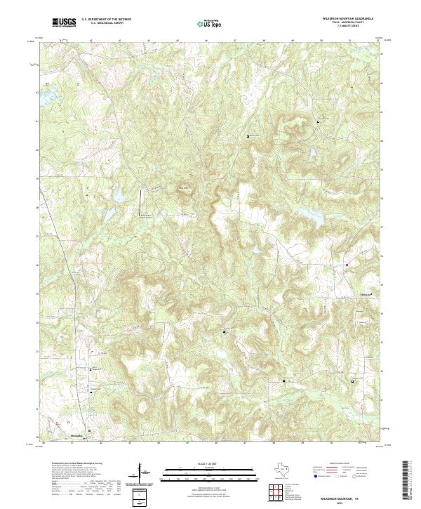 US Topo 7.5-minute map for Wilkerson Mountain TX