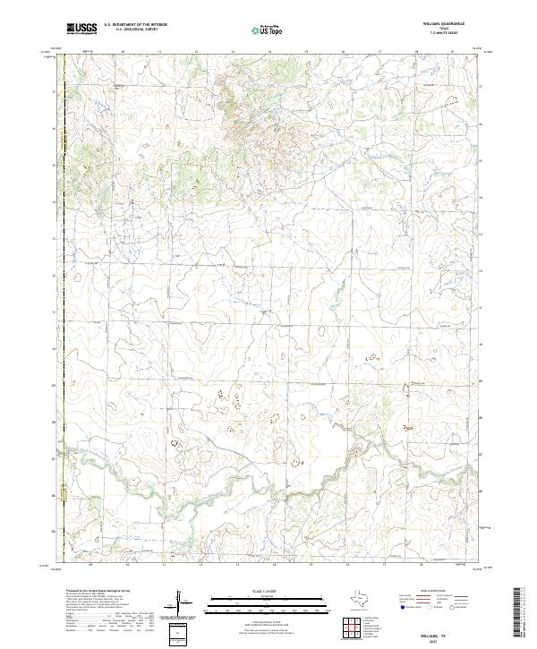 US Topo 7.5-minute map for Williams TX