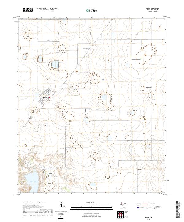 US Topo 7.5-minute map for Wilson TX