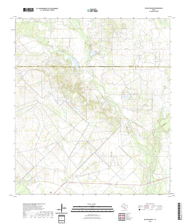 US Topo 7.5-minute map for Wilson Ranch TX