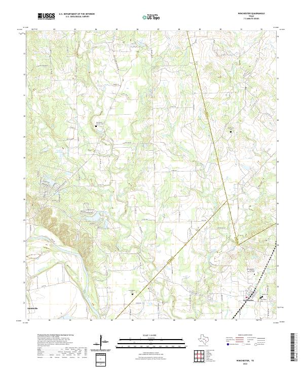 US Topo 7.5-minute map for Winchester TX