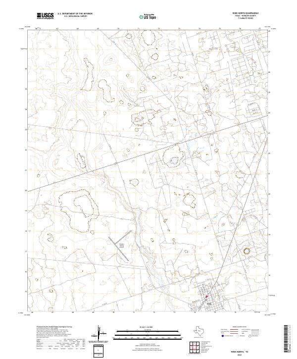 US Topo 7.5-minute map for Wink North TX