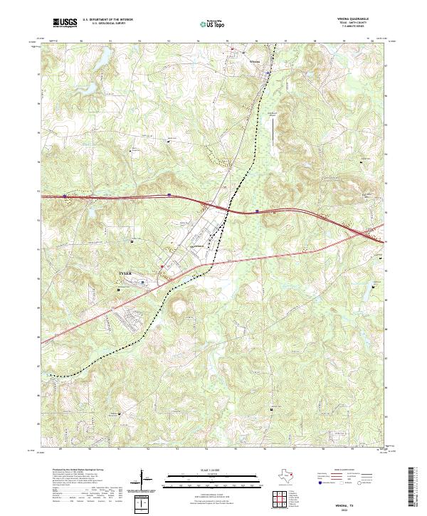 US Topo 7.5-minute map for Winona TX