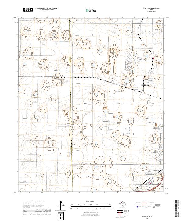 US Topo 7.5-minute map for Wolfforth TX