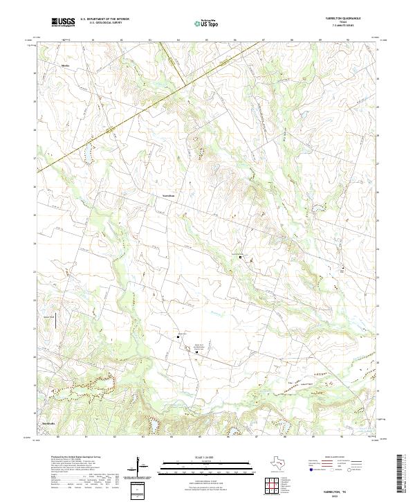 US Topo 7.5-minute map for Yarrelton TX