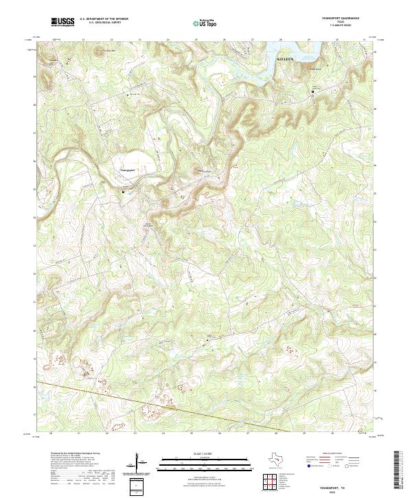 US Topo 7.5-minute map for Youngsport TX