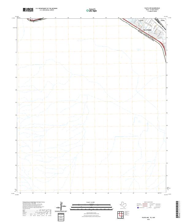 US Topo 7.5-minute map for Ysleta NW TXCHH