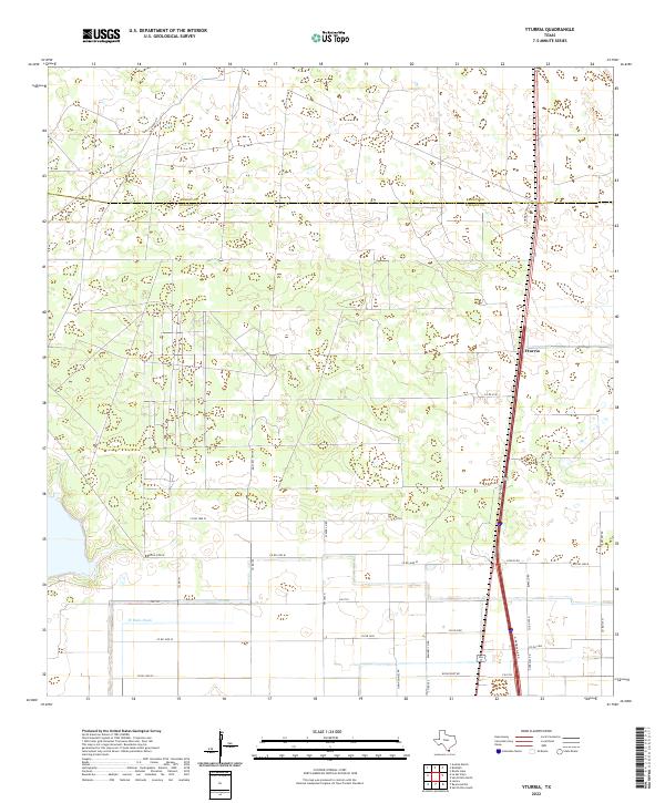 US Topo 7.5-minute map for Yturria TX