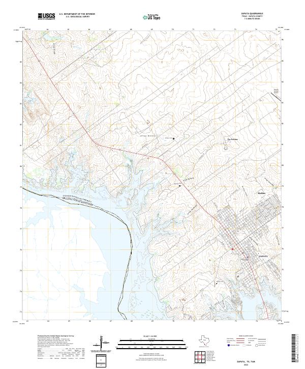 US Topo 7.5-minute map for Zapata TXTAM