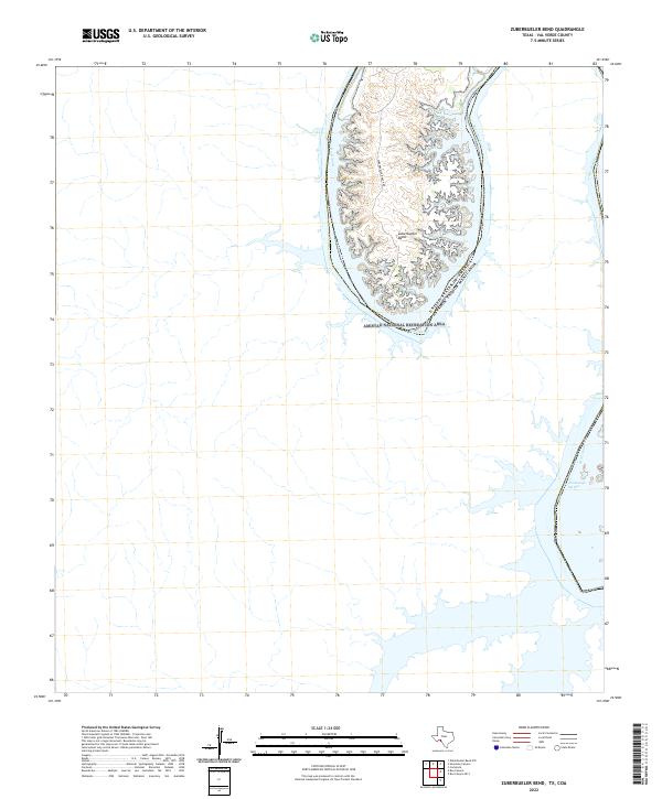 US Topo 7.5-minute map for Zuberbueler Bend TXCOA