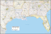 Gulf Coast States - Gulf of America - Wall Map