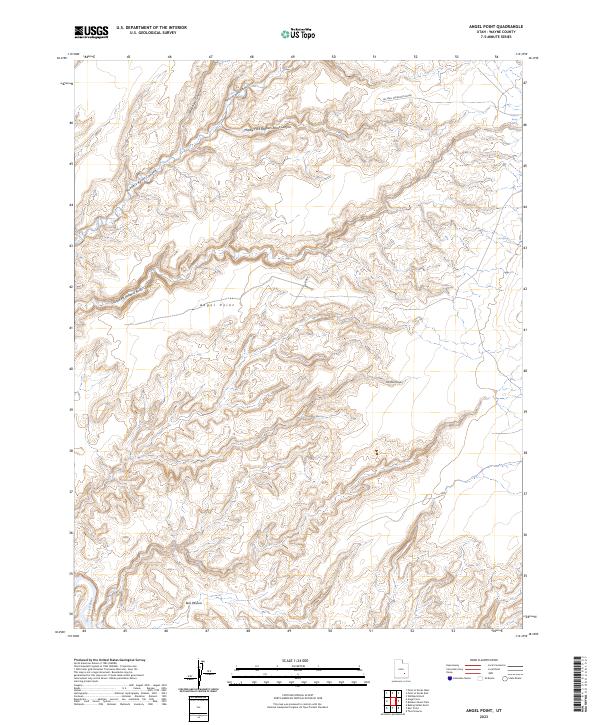 US Topo 7.5-minute map for Angel Point UT