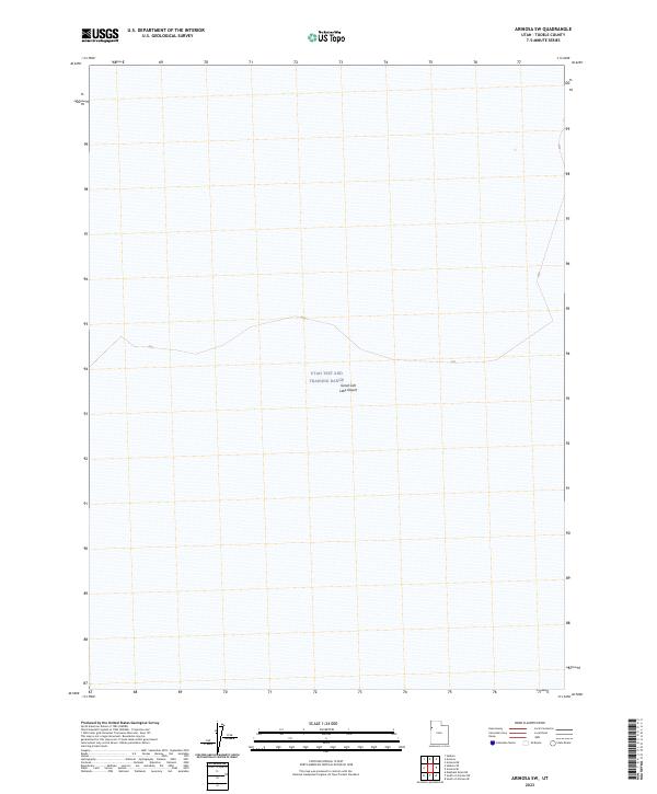 US Topo 7.5-minute map for Arinosa SW UT