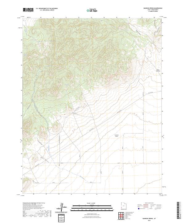 US Topo 7.5-minute map for Bannion Spring UT