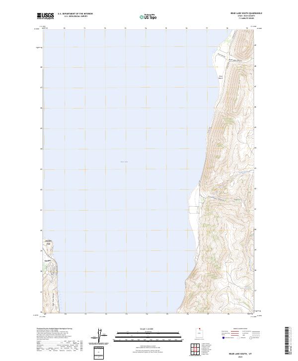 US Topo 7.5-minute map for Bear Lake South UT