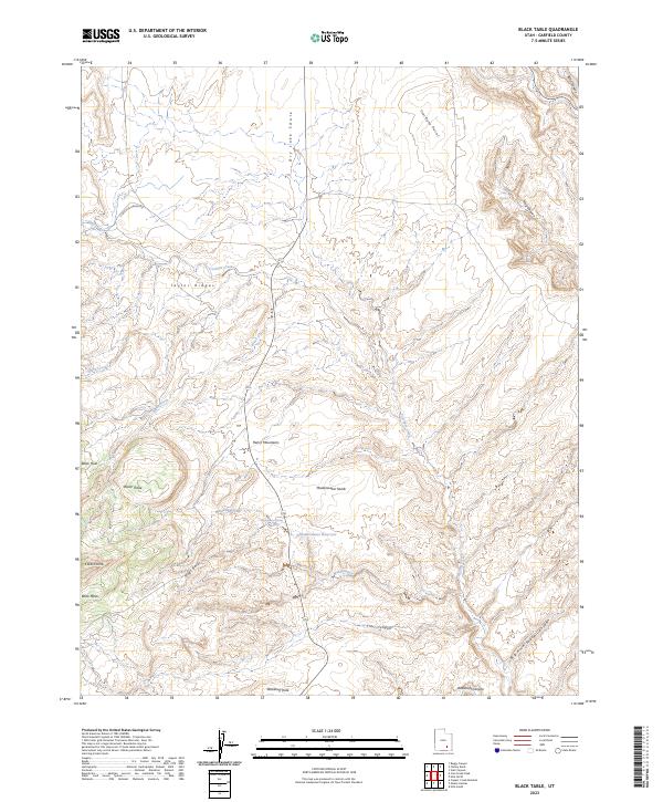 US Topo 7.5-minute map for Black Table UT