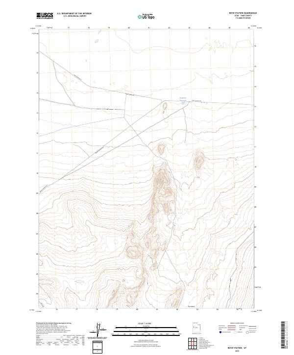 US Topo 7.5-minute map for Boyd Station UT