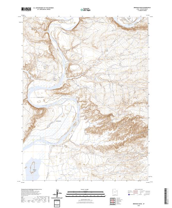 US Topo 7.5-minute map for Brennan Basin UT