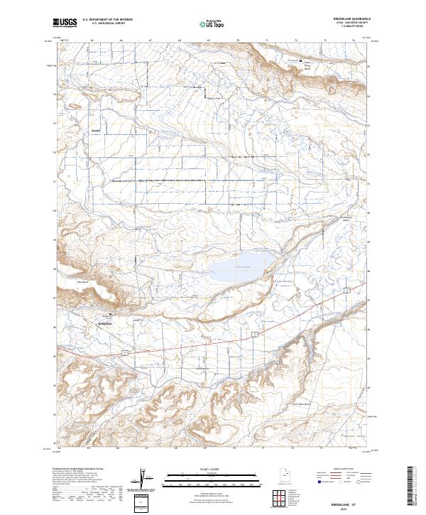 US Topo 7.5-minute map for Bridgeland UT