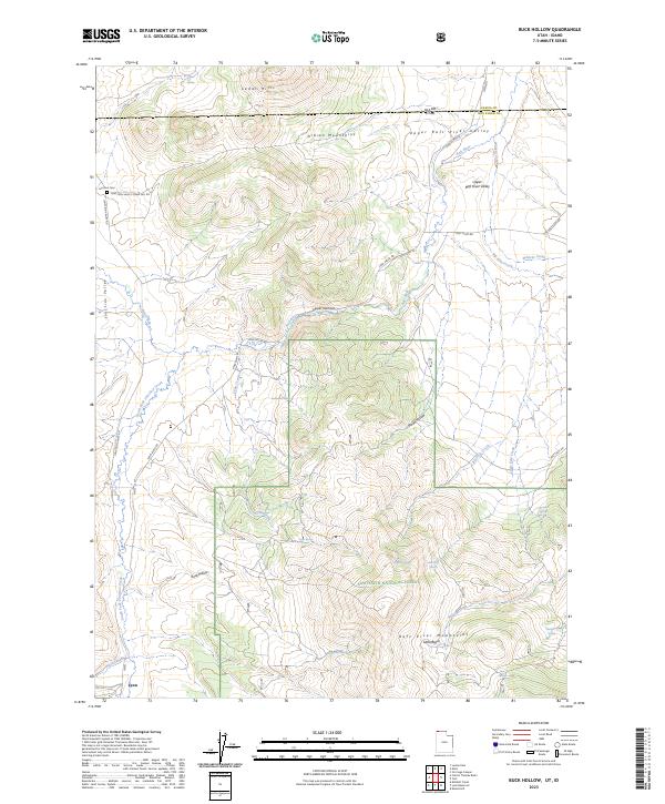 US Topo 7.5-minute map for Buck Hollow UTID