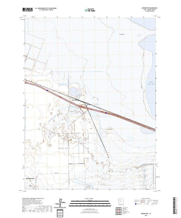 US Topo 7.5-minute map for Burmester UT