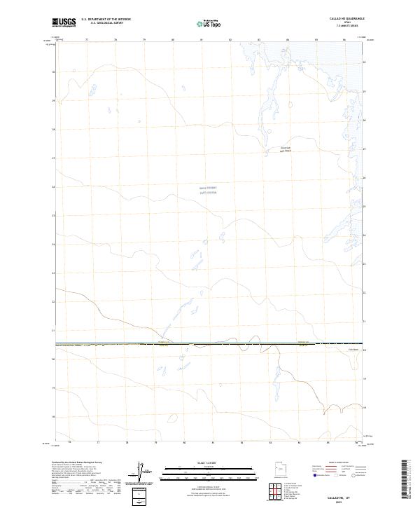 US Topo 7.5-minute map for Callao NE UT