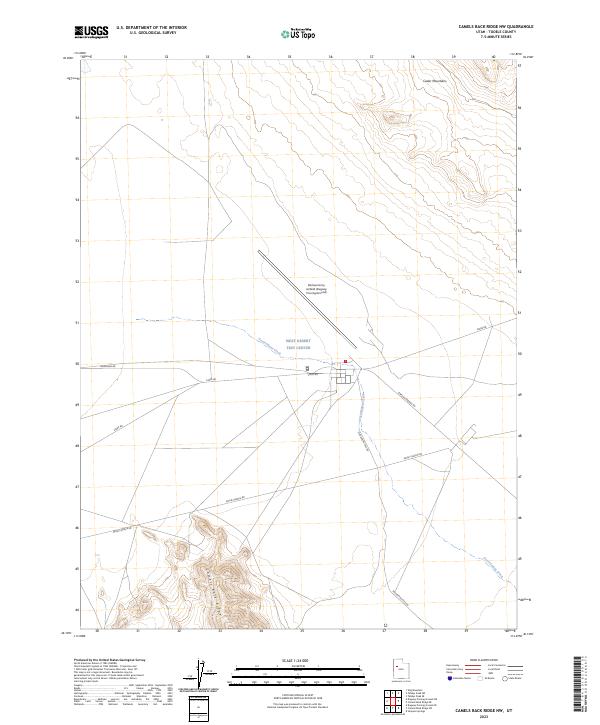 US Topo 7.5-minute map for Camels Back Ridge NW UT