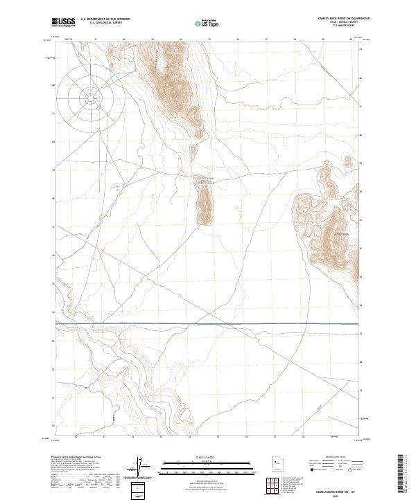 US Topo 7.5-minute map for Camels Back Ridge SW UT