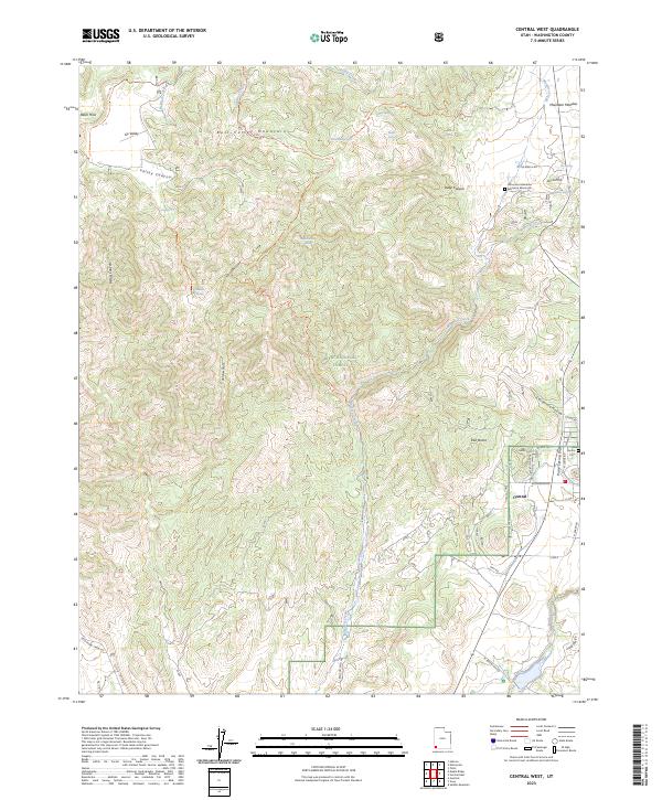 US Topo 7.5-minute map for Central West UT