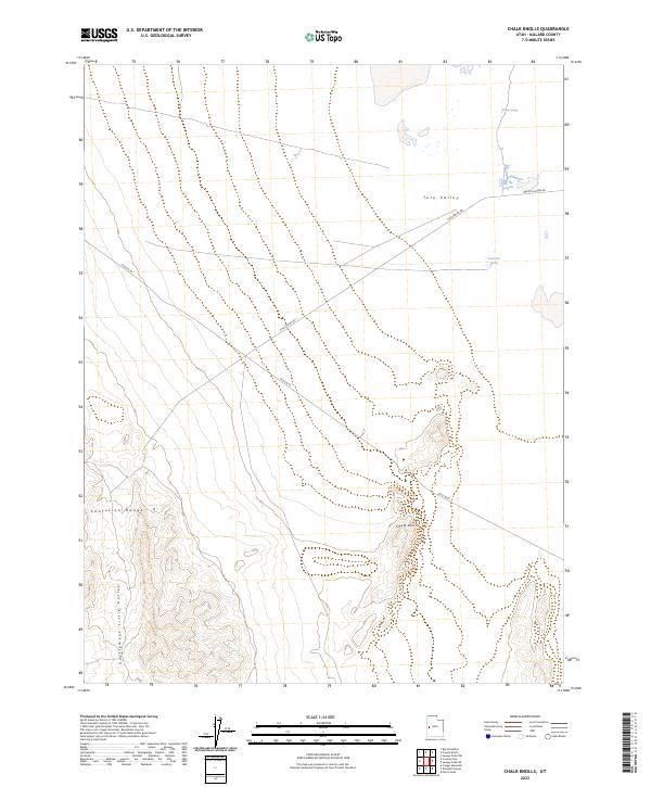 US Topo 7.5-minute map for Chalk Knolls UT