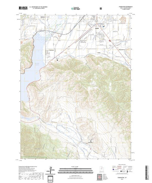 US Topo 7.5-minute map for Charleston UT – American Map Store