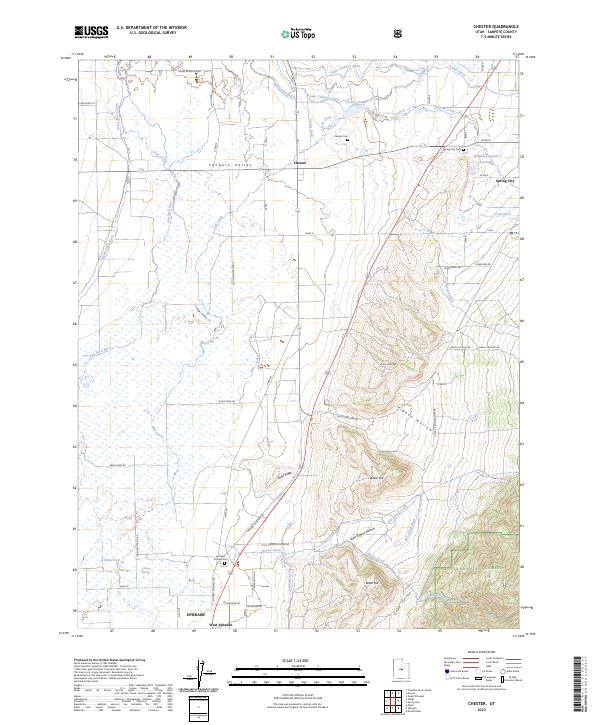 US Topo 7.5-minute map for Chester UT