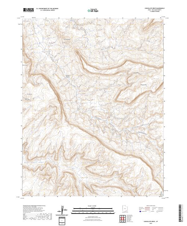 US Topo 7.5-minute map for Chocolate Drop UT