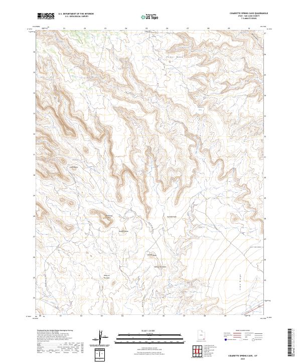 US Topo 7.5-minute map for Cigarette Spring Cave UT