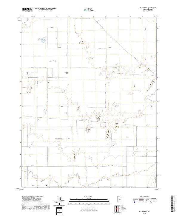 US Topo 7.5-minute map for Clark Farm UT