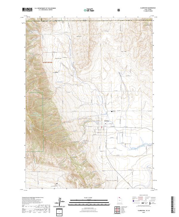 US Topo 7.5-minute map for Clarkston UTID