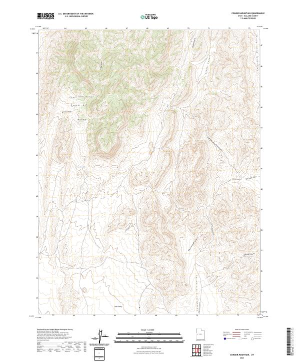 US Topo 7.5-minute map for Conger Mountain UT