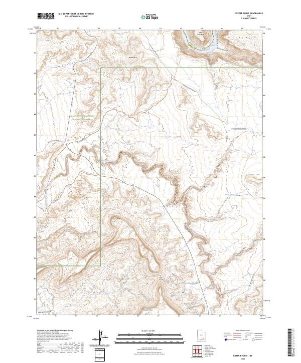 US Topo 7.5-minute map for Copper Point UT