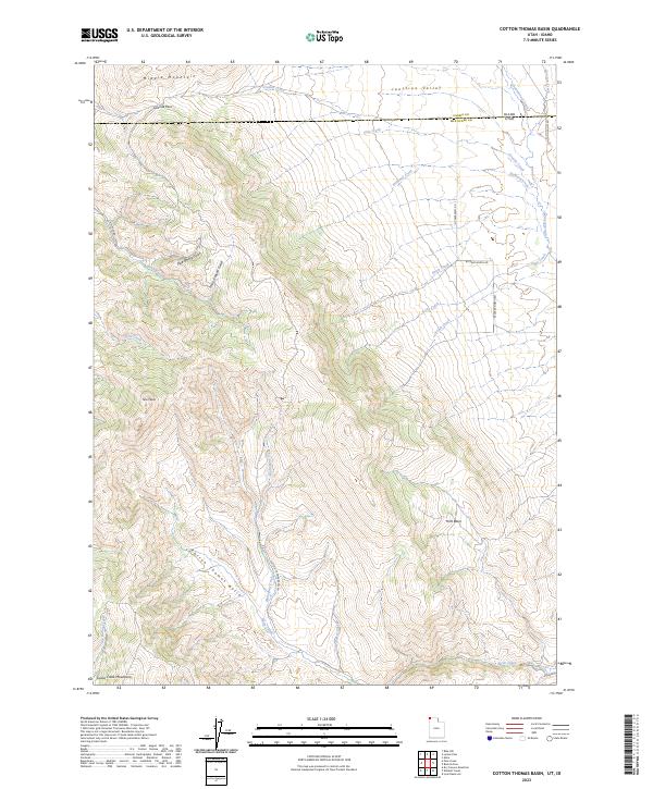 US Topo 7.5-minute map for Cotton Thomas Basin UTID