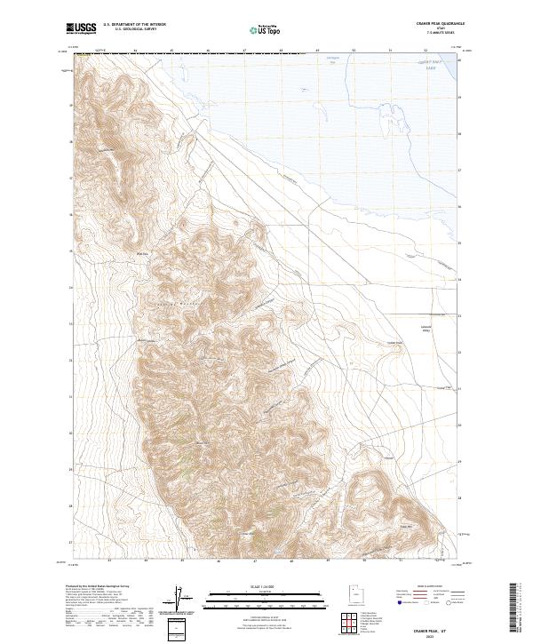 US Topo 7.5-minute map for Craner Peak UT