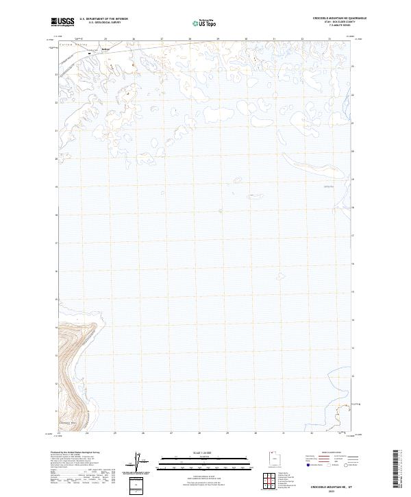 US Topo 7.5-minute map for Crocodile Mountain NE UT