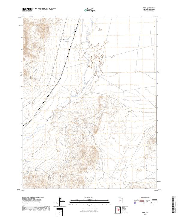 US Topo 7.5-minute map for Cruz UT