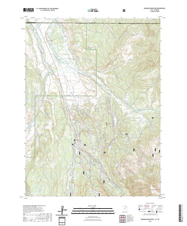 US Topo 7.5-minute map for Deadman Mountain UTWY