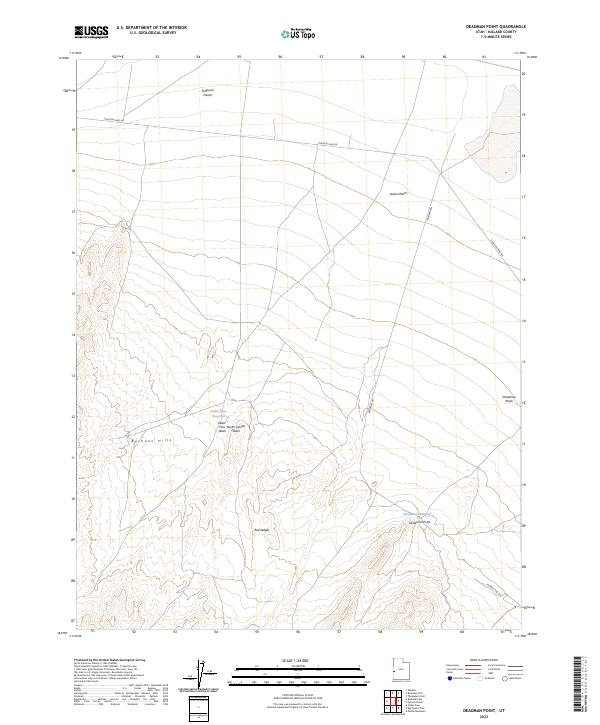 US Topo 7.5-minute map for Deadman Point UT