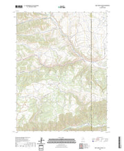 US Topo 7.5-minute map for Deep Creek Canyon UT