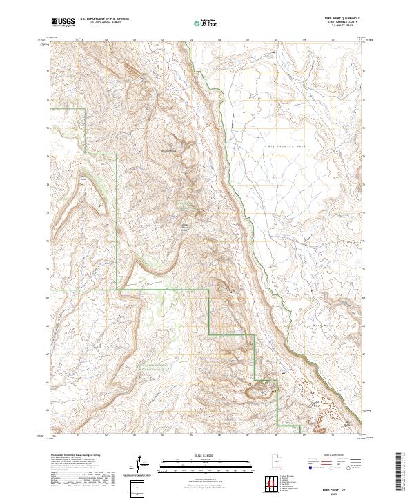 US Topo 7.5-minute map for Deer Point UT