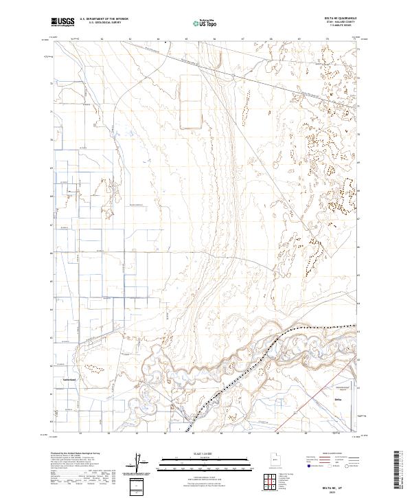 US Topo 7.5-minute map for Delta NE UT