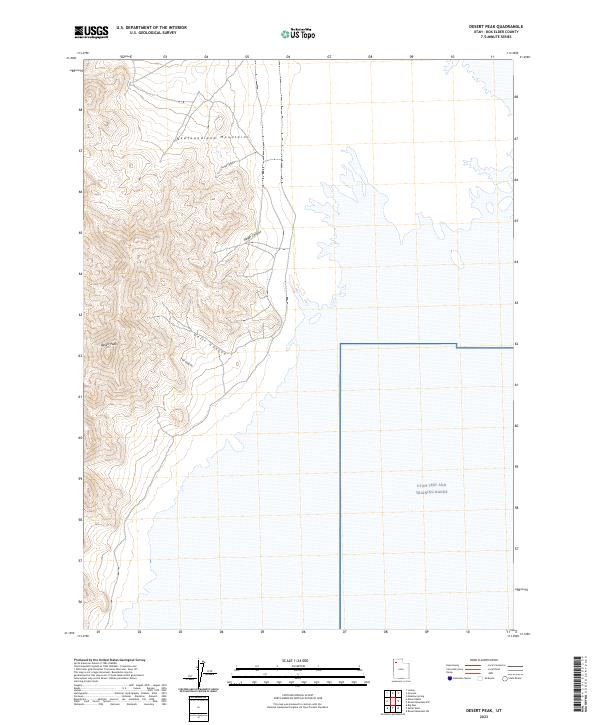 US Topo 7.5-minute map for Desert Peak UT