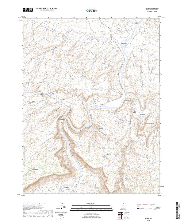 US Topo 7.5-minute map for Dewey UT